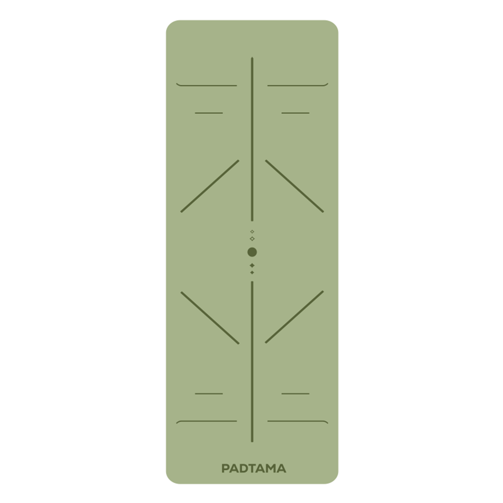 เสื่อโยคะ - ลาย Beginner - สีเขียว