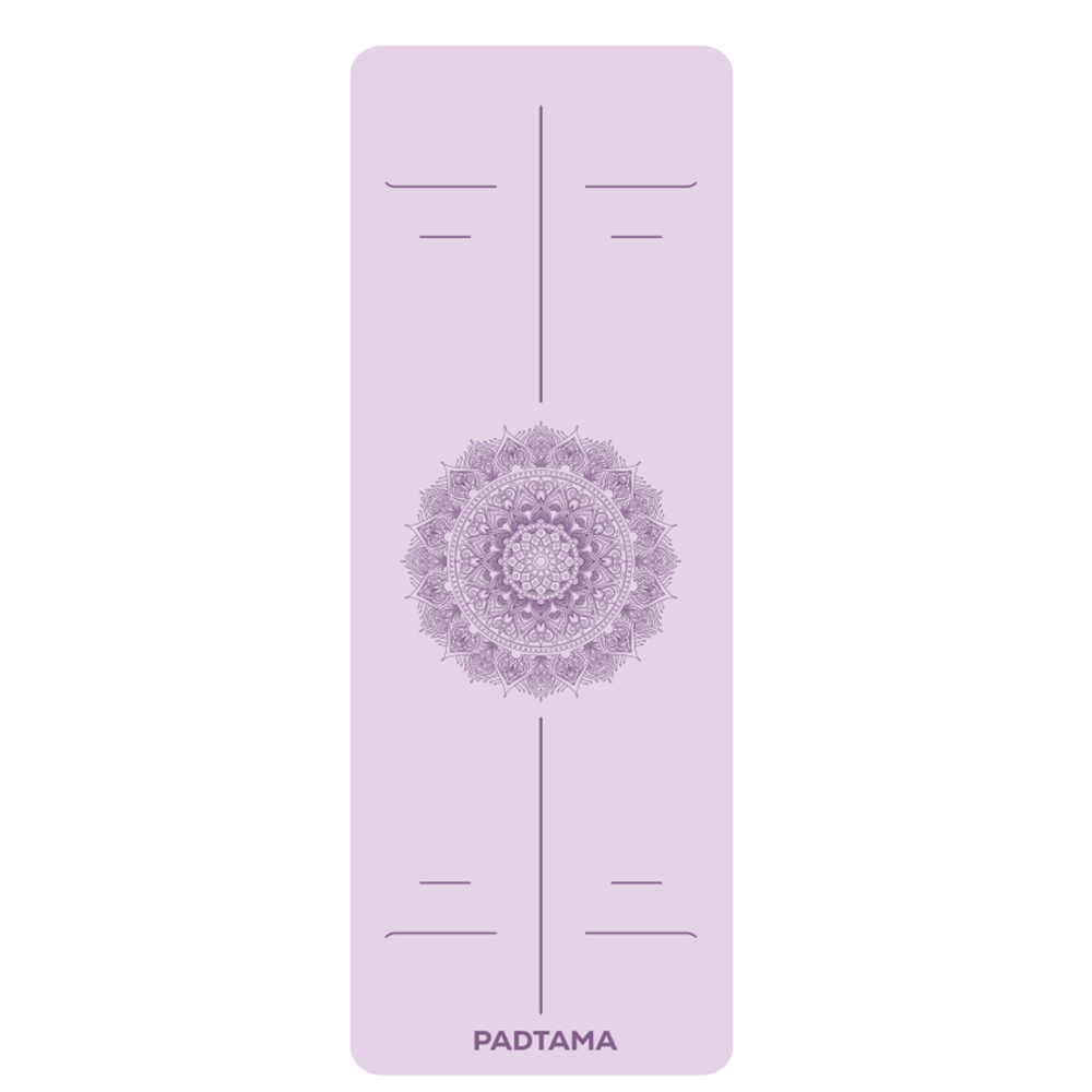 เสื่อโยคะ - ลายดอก Mandala - สีม่วง